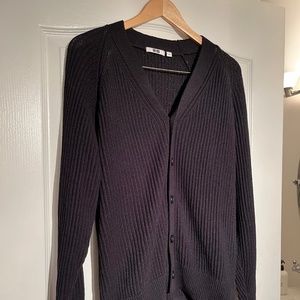Uniqlo U Raglan V-Neck Long-Sleeve Cardigan
